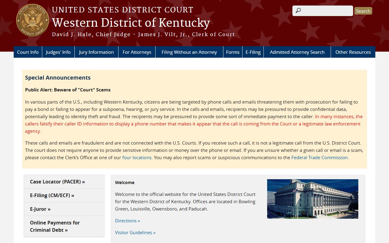 Graves County court records U.S. District Court Western District source